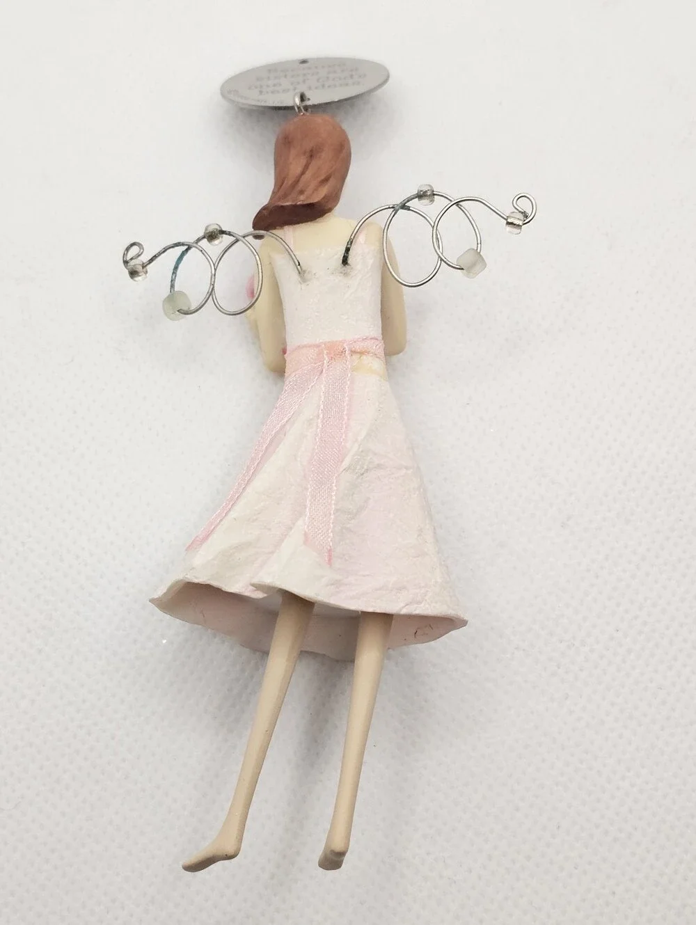 Hallmark Ornament Down to Earth Angels Sister Angel 2008 Heart family girl dress